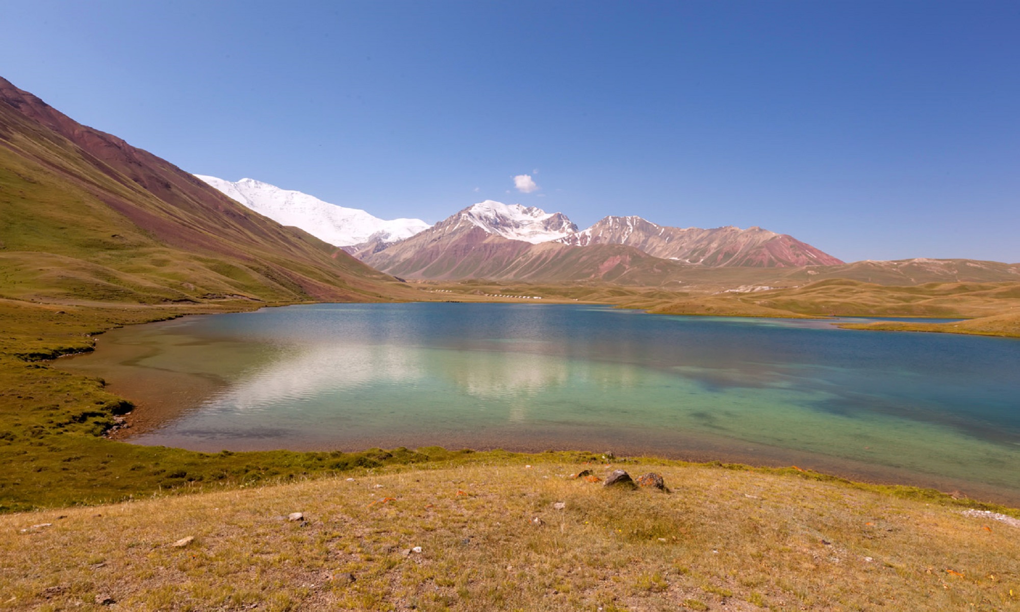 Randonnées thermales dans les montagnes du Kirghizistan - Lac Tolpur